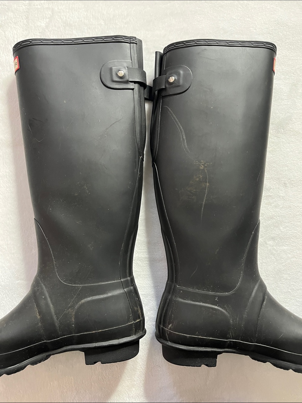 Hunter size 9 Original Tall Matte Black Waterproof Rain Boots - Picture 11 of 13